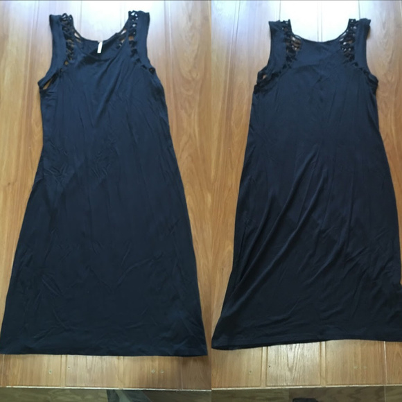 Free People Macramazing Bodycon Dress SizeL - Picture 3 of 5